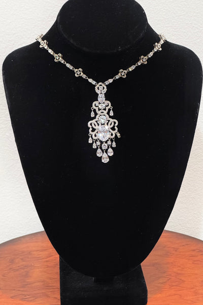 Lola , Cubic Zirconia Wedding Necklace, Wedding collection, Bridle , Mother of the bride