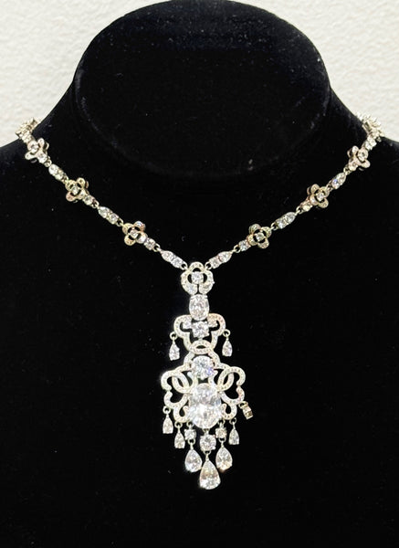 Lola , Cubic Zirconia Wedding Necklace, Wedding collection, Bridle , Mother of the bride