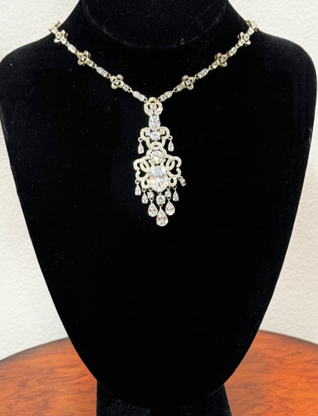 Lola , Cubic Zirconia Wedding Necklace, Wedding collection, Bridle , Mother of the bride