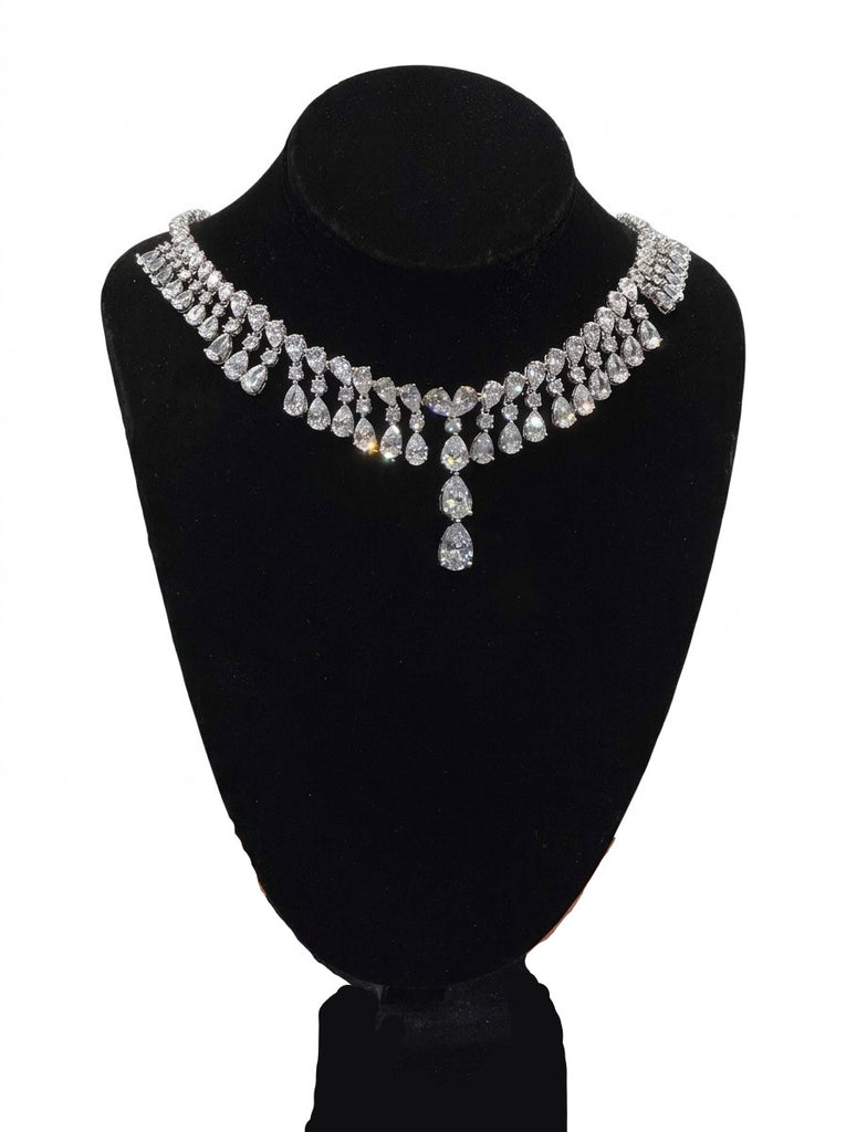 Heftsi Cubic Zirconia Wedding Necklace