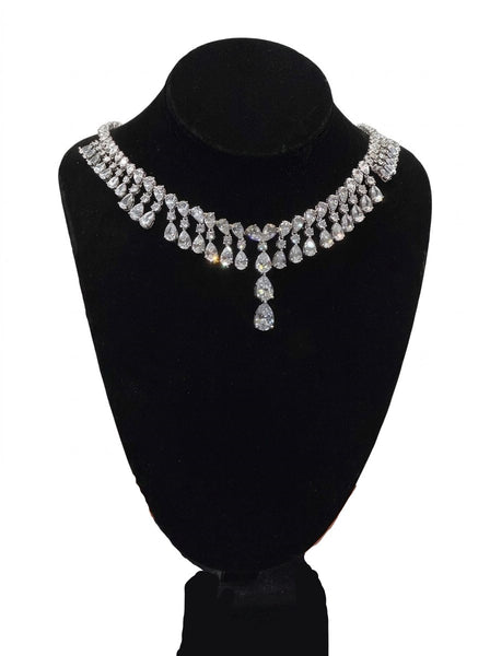 Heftsi Cubic Zirconia Wedding Necklace
