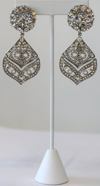 Heftsi Clear Stone Earrings Wedding Collection