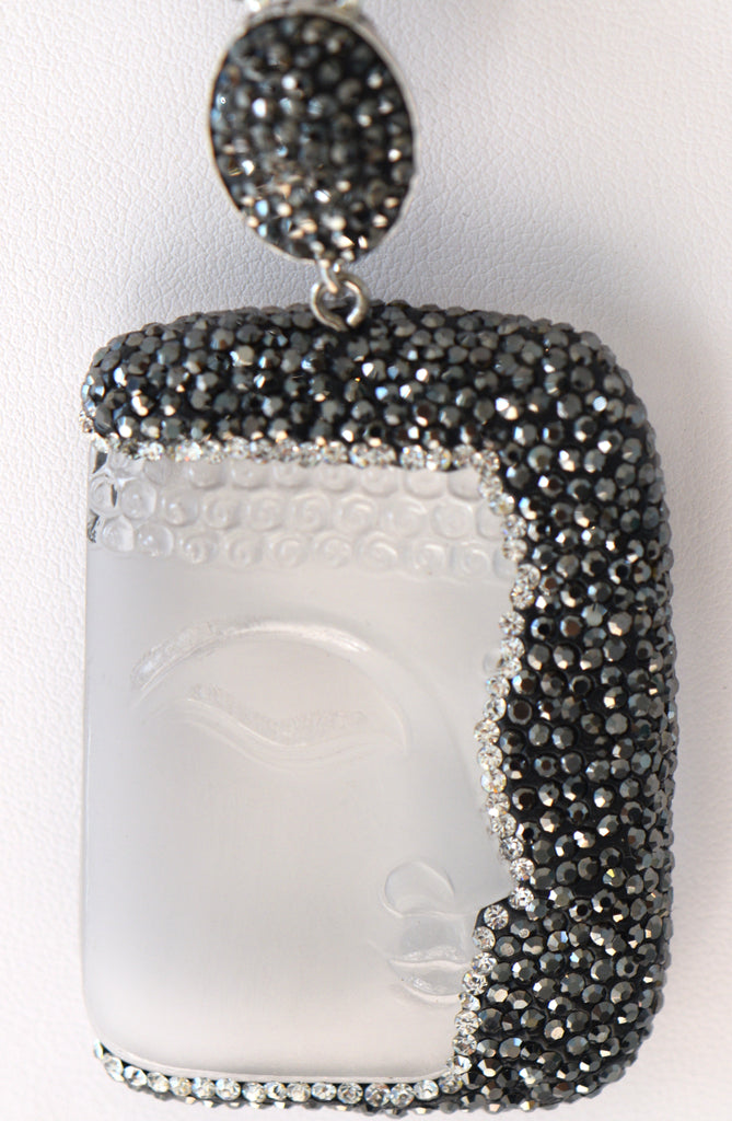 Heftsi Clear Buddha With Pave setting Pendants