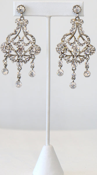 Heftsi Clear Stone Earrings, wedding collection