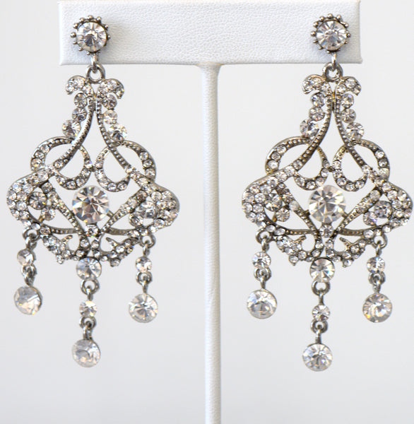Heftsi Clear Stone Earrings, wedding collection