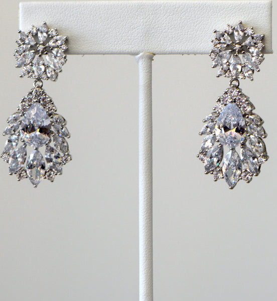 Heftsi Cubic Zirconia Wedding collection Earrings