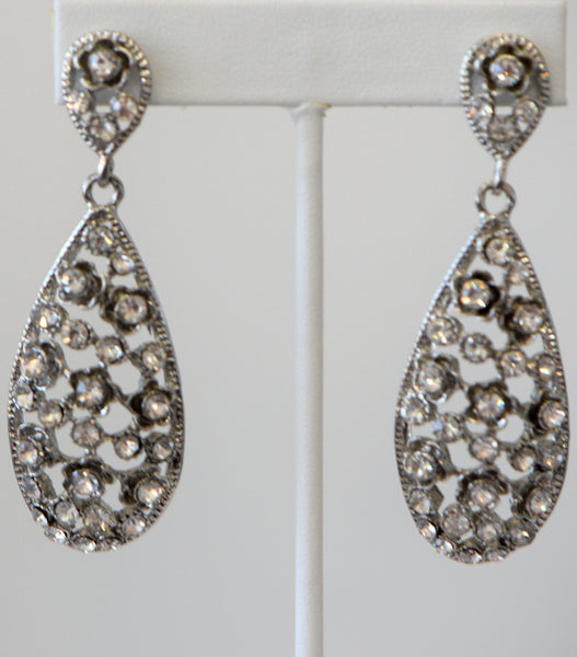 Heftsi Clear Stone Wedding Collection Earrings