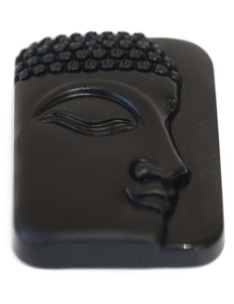 Heftsi Black Obsidian Buddha Pendants