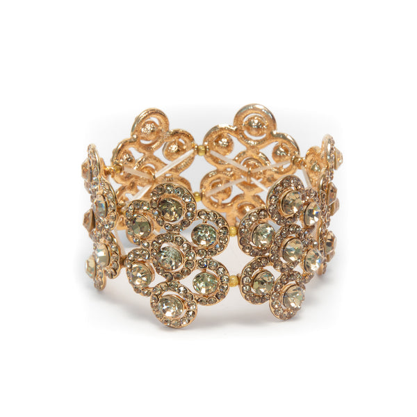 Heftsi Gold Rhinestone bracelet, Wedding collection